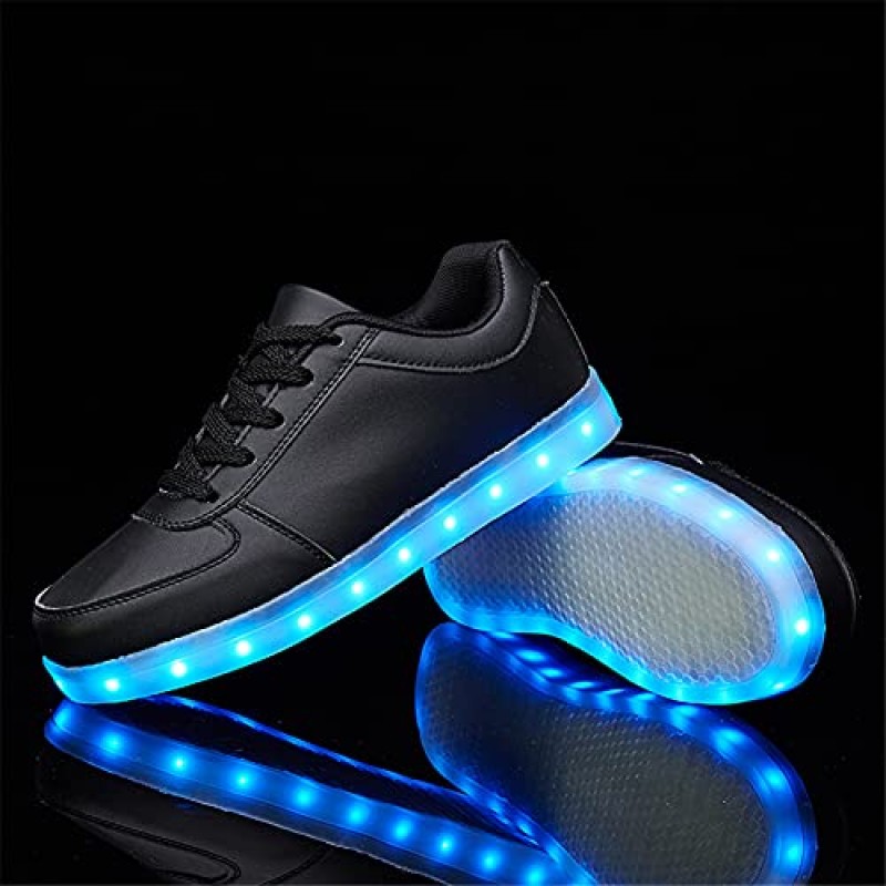 SANYES USB 충전 라이트 업 신발 스포츠 LED 신발 댄스 스니커즈