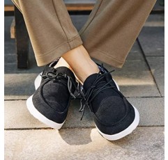 OrthoComfoot 아치 지지대가 있는 남성용 슬립온 신발, 발바닥 근막염을 위한 정형외과용 보트 신발, 발뒤꿈치 및 발 통증 완화를 위한 편안한 워킹 로퍼