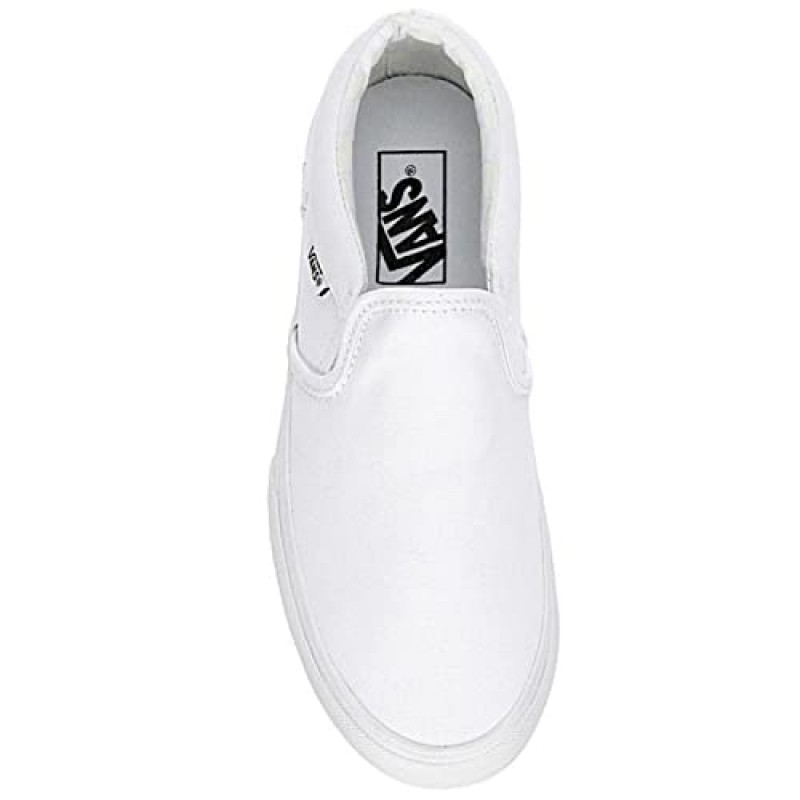 Vans 유니섹스 Asher 플랫폼 스니커즈 - 슬립온 스타일 - 캔버스 화이트