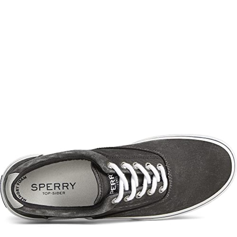 Sperry 남성용, Halyard CVO 스니커즈 블랙 트윌 9.5W