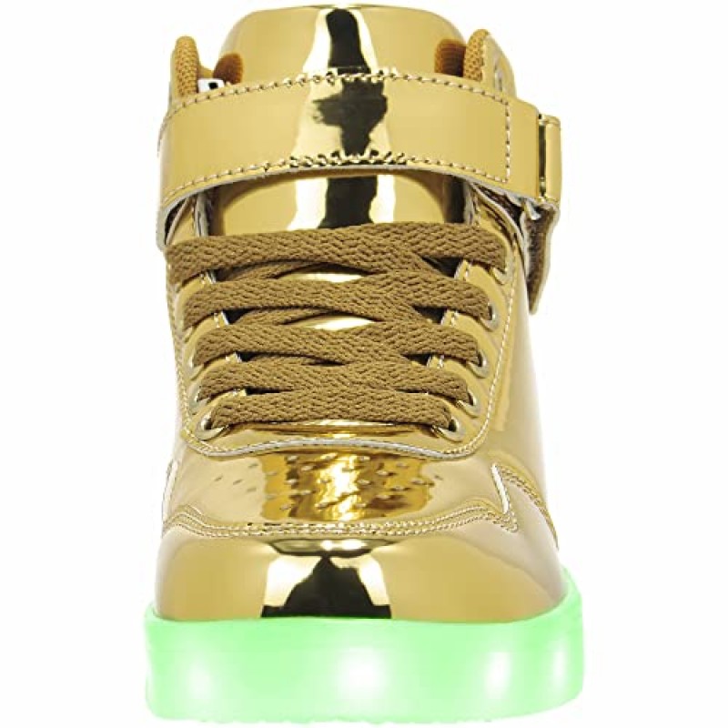 APTESOL 남녀공용 LED 신발 여성용 남성용 하이 탑 라이트 업 스니커즈