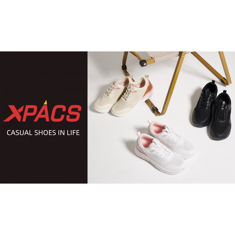 아치 지지대가 있는 XPACS 여성용 캐주얼 운동화, 야외 활동을 위한 편안한 운동화, 발바닥 근막염 평발을 위한 부드러운 정형외과용 레이스 업 신발