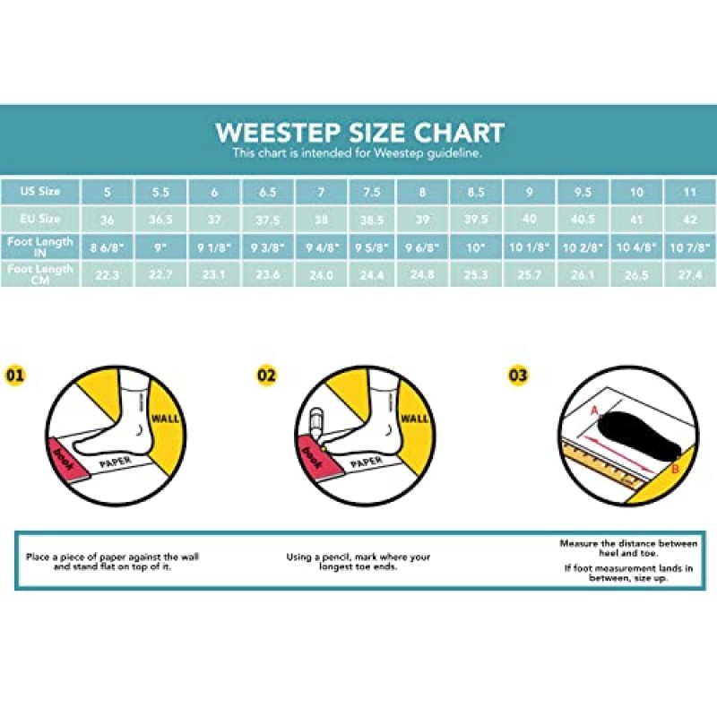 Weestep 여성용 엘라스틱 밴드 슬립온 스니커즈