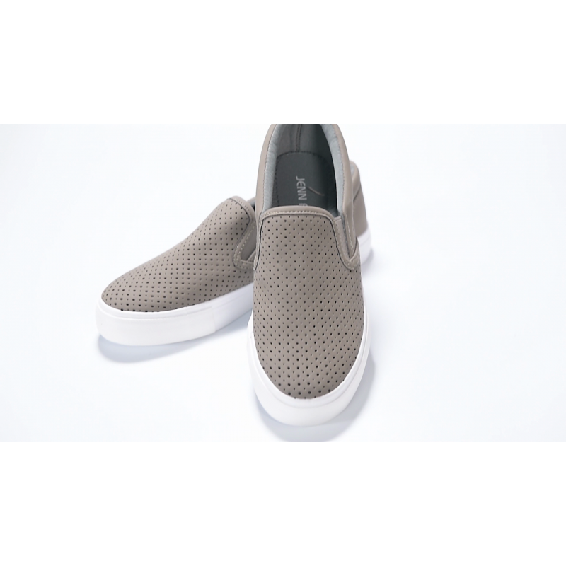 JENN ARDOR 여성 패션 스니커즈 천공 슬립 온 플랫 편안한 워킹 캐주얼 신발