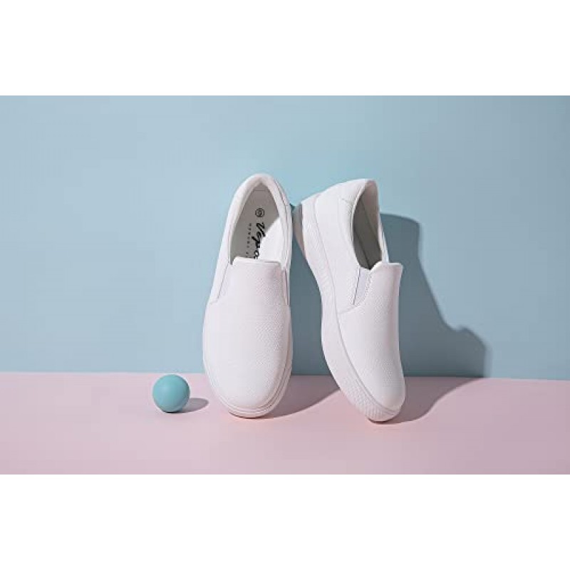 Vepose 8008 슬립 온 스니커즈 여성 패션 스니커즈 메모리 폼이 있는 편안한 캐주얼 로퍼 신발