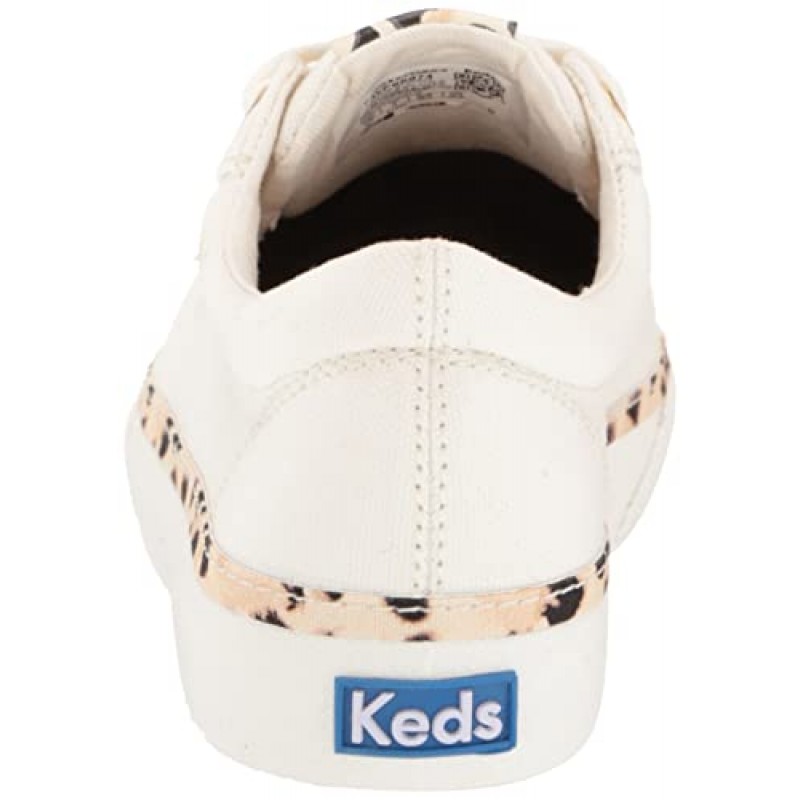 Keds 여성 점프킥 레오파드 캔버스 스니커즈