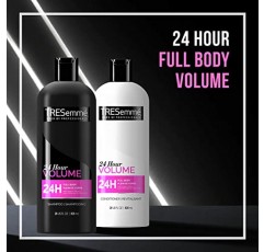 TRESemme 볼류마이징 샴푸 및 컨디셔너 - 미용실 수준 헤어 케어, 무황산염 샴푸 및 컨디셔너 세트, 헤어 볼륨 부스트, 여성용 선물 세트, 28 Fl Oz Ea