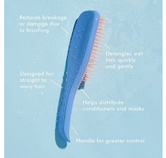 Tangle Teezer 최고의 엉킴 방지 브러시, 모든 모발 유형을 위한 건식 및 습식 헤어 브러시 디탱글러, 살구 블레이즈