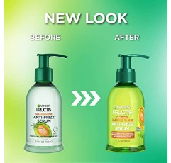 Garnier Fructis Sleek & Shine 곱슬곱슬하고 건조한 모발을 위한 곱슬머리 방지 세럼, 아르간 오일, 5.1 Fl Oz, 1개 (포장은 다를 수 있음)