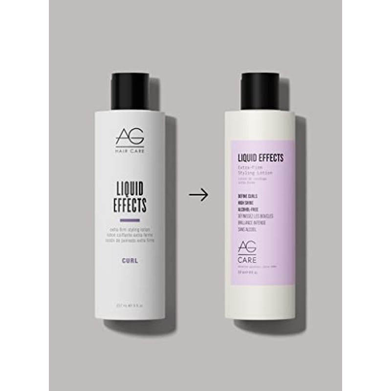 AG Care 리퀴드 이펙트 엑스트라 펌 스타일링 로션, 8 Fl Oz