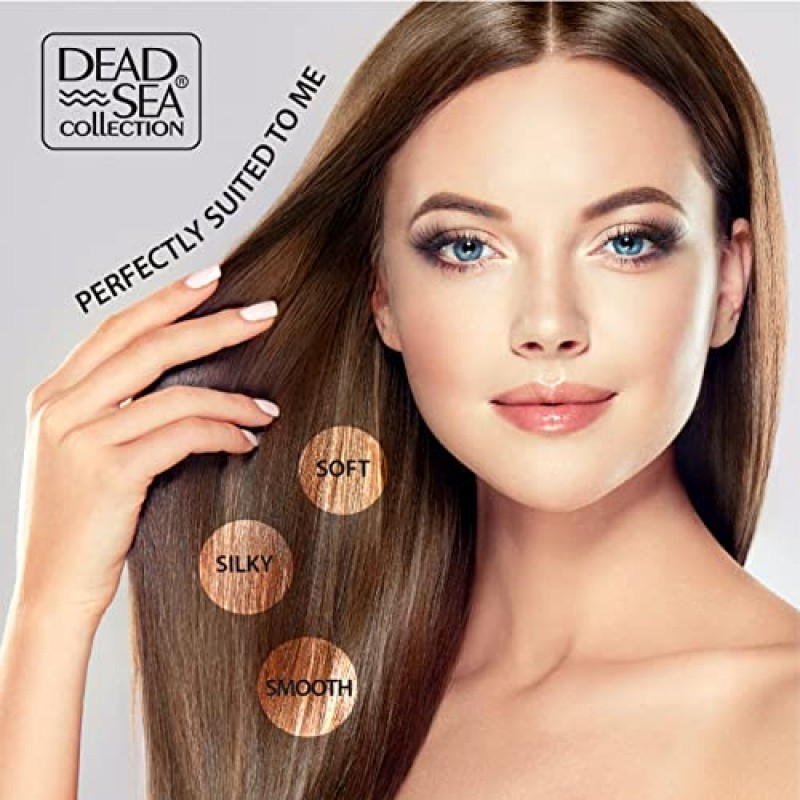 Dead Sea Collection 샴푸 및 컨디셔너 세트(천연 미네랄 및 케라틴 포함) - 헤어 케어 - 수분 공급, 보습, 회복 및 부드러워짐 - 2팩(67.6fl. oz)