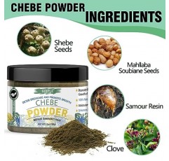 모발 성장을 위한 Naturals Chebe 파우더 - 두피용 유기농 아프리카 Chebe 오일 모이스처라이저 Chebe Powder 강화된 모발 강도 모발 파손 및 모발 성장 촉진 - 모발 성장 제품 남성 및 여성