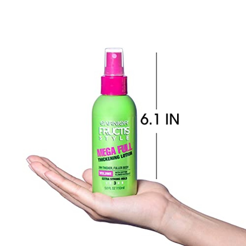 Garnier Fructis 스타일 모든 모발 유형용 메가 풀 씨크닝 로션, 5온스(2개)(포장은 다를 수 있음)