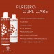 Purezero 아마씨 오일 & 시어 버터 샴푸 및 컨디셔너 세트 - 컬 케어 - 곱슬머리용 엉킴 방지 및 머리 숱 제거 - 황산염/파라벤/염료 없음 - 100% 비건 및 동물 실험 없음 - 컬러 처리된 모발에 적합