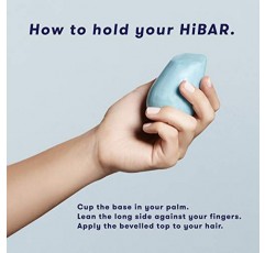 HiBAR 샴푸 및 컨디셔너 바 세트, 완전 천연 헤어 케어, 플라스틱 없음, 여행용 크기, 색상 안전, 환경 친화적, 견고하고 지속 가능한 바, 폐기물 제로(보습)