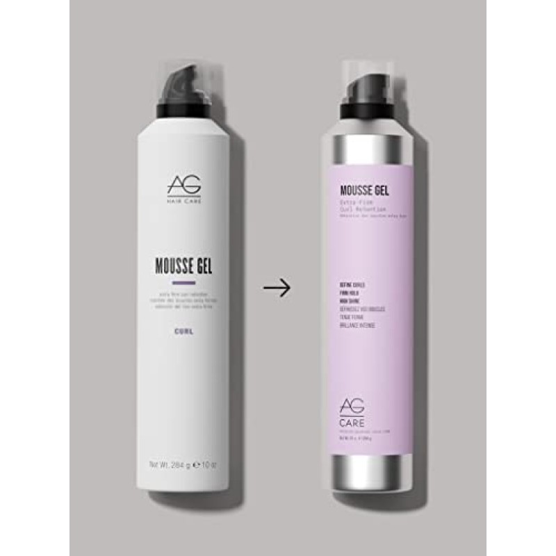 AG Care 무스 젤 엑스트라 펌 컬 유지력, 10 Fl Oz