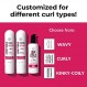 LUS 브랜드 Love Ur Curls for Wavy Hair, 3-Step System - 올인원 스타일러가 포함된 샴푸 및 컨디셔너 세트 - 볼륨을 위한 LUS Curls 헤어 제품 - 끈적임 없고 기름지지 않으며 가벼운 포뮬라 - 각 8.5온스