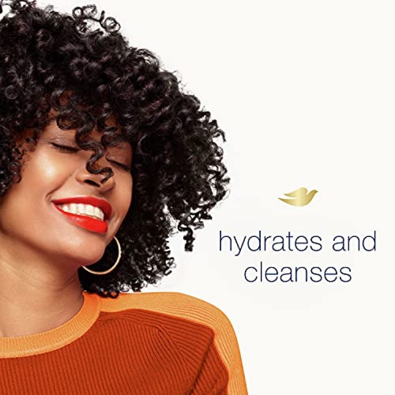 Dove Amplified Textures 코일, 컬, 웨이브용 무황산염 모이스춰라이징 샴푸 모이스처 증폭 헤어 케어 블렌드로 하이드레이팅 클렌징, 32.3 Fl Oz