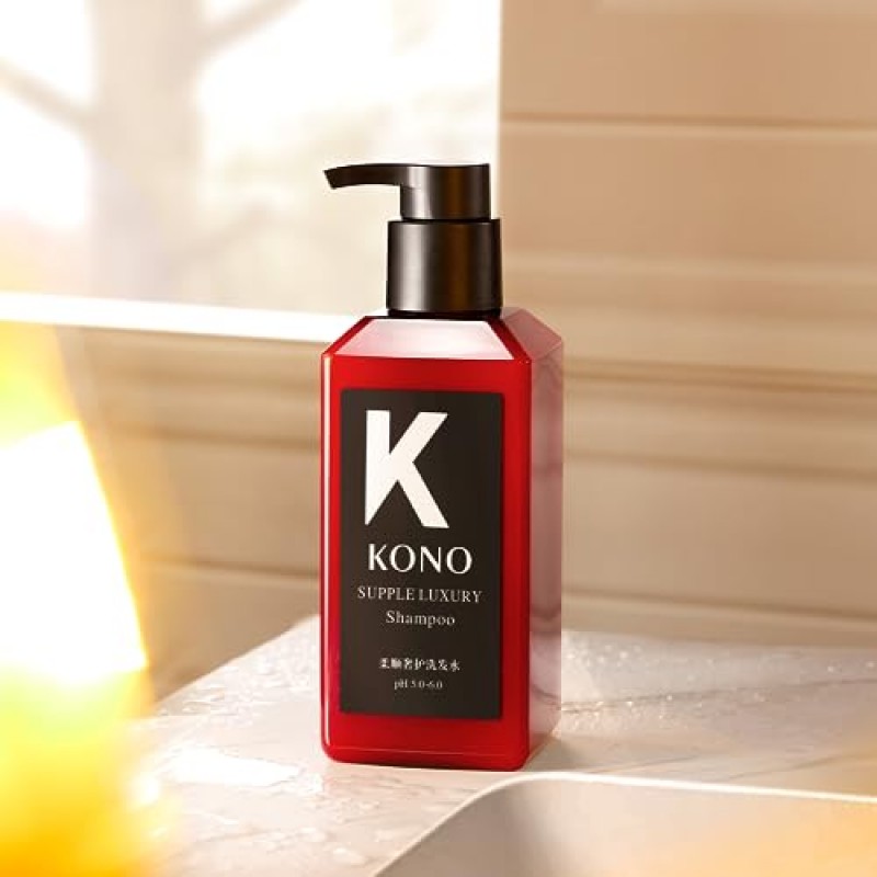 KONO NOURISHING 올 소프트 샴푸 살롱 시리즈 - 손상된 모발 회복, 수분 공급, 단백질 함유로 강렬한 윤기 부여(2종 패키지, 랜덤 발송)