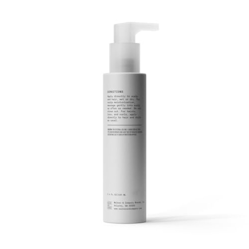 Bevel Essentials 티트리 오일, 호호바 오일, 자메이카 블랙 캐스터 오일 함유 곱슬머리용 3-in-1 헤어 & 두피 스타일링 오일, 3.4 fl oz (포장은 다를 수 있음)