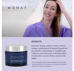 MONAT 리스타일 인스턴트 스컬프팅 태피 - 즉각적인 활력을 선사하는 헤어 스타일링 제품. Rejuveniqe®가 함유되어 있습니다. 오래 지속되는 헤어 태피 - Net Wt. 30ml / 1.7fl. 온스