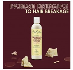 SheaMoisture 손상된 천연 모발을 위한 스타일링 로션 자메이카 블랙 캐스터 오일 실리콘 프리 헤어 트리트먼트 8온스