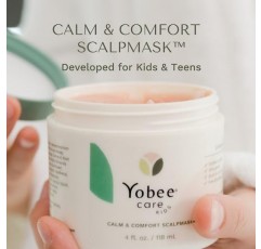 Yobee Calm & Comfort ScalpMask, 진정 효과, 어린이와 청소년을 위한 부드러운 헤어 케어, 임상적으로 입증됨, 민감성 피부 친화적, 4 fl oz