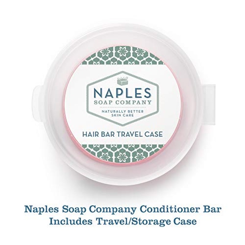 Naples Soap Company 고체 컨디셔너 바 – 파라벤, 프탈레이트 없음 – 부드럽고 생기 넘치는 모발을 위한 수제, 친환경, 수분 공급 헤어케어, 모든 모발 유형에 안전하고 효과적, 50-75회 사용 지속 – Sunkissed