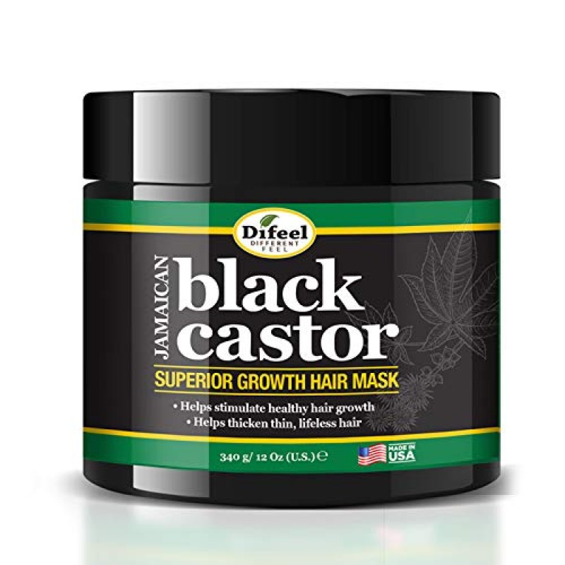 Difeel Jamaican Black Castor Superior Growth 3-PC 헤어 케어 세트 - 12온스 샴푸, 12온스 헤어 마스크 및 2.5온스 포함. 뿌리 자극기