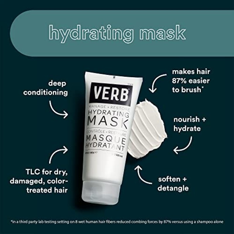 VERB 하이드레이팅 헤어 마스크, 6.8 fl oz