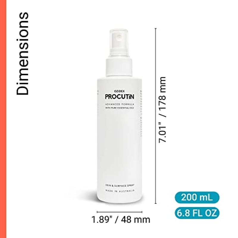 Ozidex의 Procutin - Rosacea | 피부염 | 여드름 | Demodex 솔루션 | 천연 허브 포뮬러 | 3개 팩