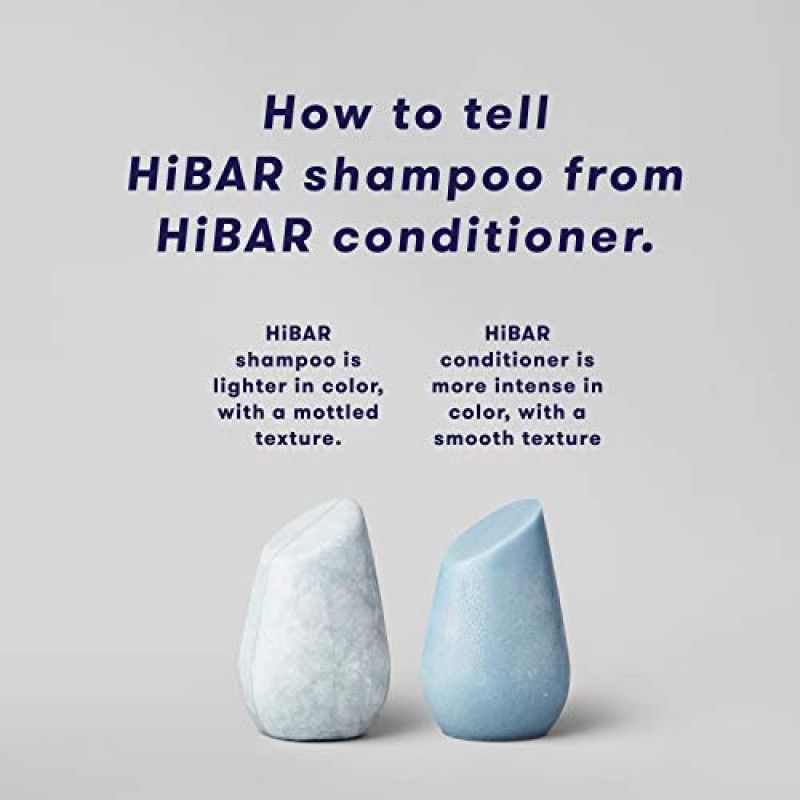 HIBAR 샴푸 바, 무황산염 샴푸 바, 친환경 샴푸 바, 천연 헤어 케어, 플라스틱 없음, 여행용 크기, 색상 안전, 환경 친화적, 폐기물 제로(향료 없음)