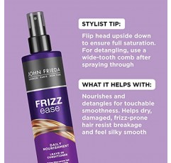 John Frieda Frizz Ease Daily Nourishment 리브인 컨디셔너, 8온스(2팩)