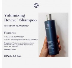 Rejuveniqe®가 함유된 MONAT Volumizing Revive™ 샴푸 - 무중력 헤어 샴푸는 완두콩 추출물과 비건 UV 보호제를 함유하여 가는 모발과 중간 모발에 볼륨과 부드러움을 더해줍니다. 237ml ℮ 8층 온스