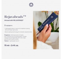 MONAT Rejuvabeads® Infused w/Rejuveniqe® - 혁신적인 리브인 스플릿 엔드 멘더. 가벼운 세럼은 갈라진 끝 부분을 즉시 복구하고 더 건강해 보이는 모발을 만들어줍니다. - 순 중량. 70ml / 2.4fl. 온스