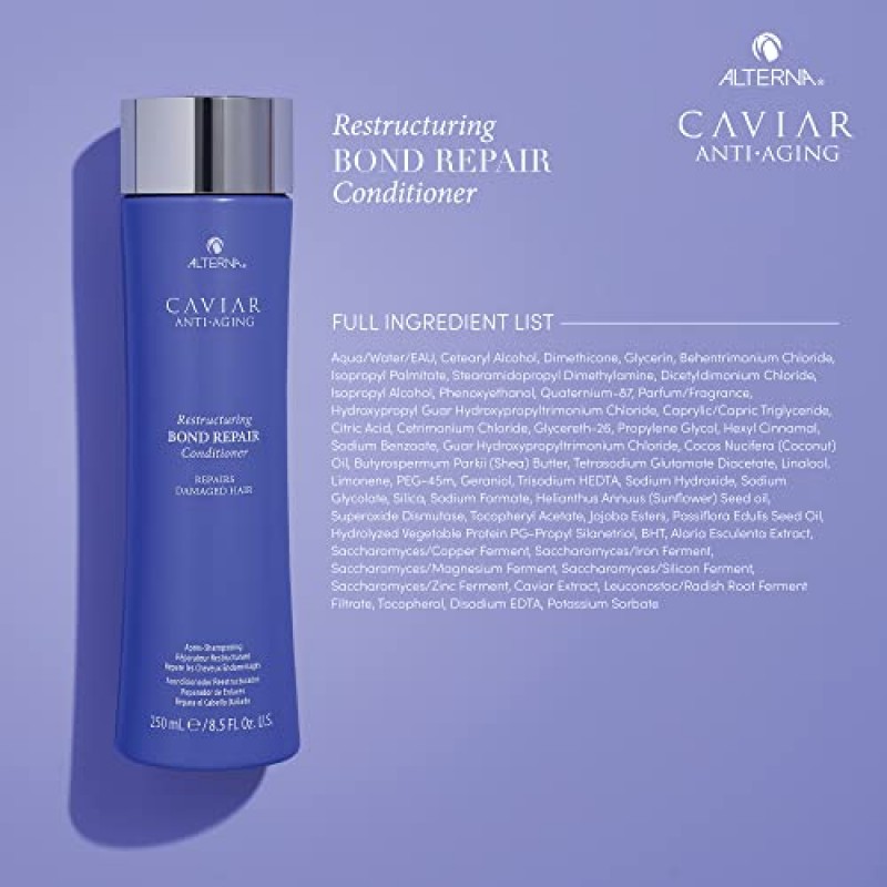 Alterna Haircare 캐비어 ​​안티 에이징 구조 조정 본드 리페어 컨디셔너 33.8온스