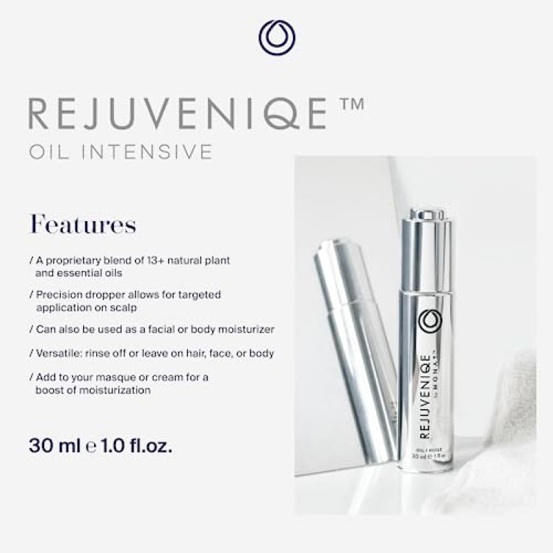 MONAT Rejuveniqe® - 모발과 피부를 위한 13가지 이상의 천연 식물 및 에센셜 오일의 독점 혼합물입니다. 곱슬거림을 줄이고 수분을 공급하며 몸과 얼굴에 활력을 불어넣습니다 - 아비시니안 오일 Net Wt. 30ml / 1.0fl. 온스