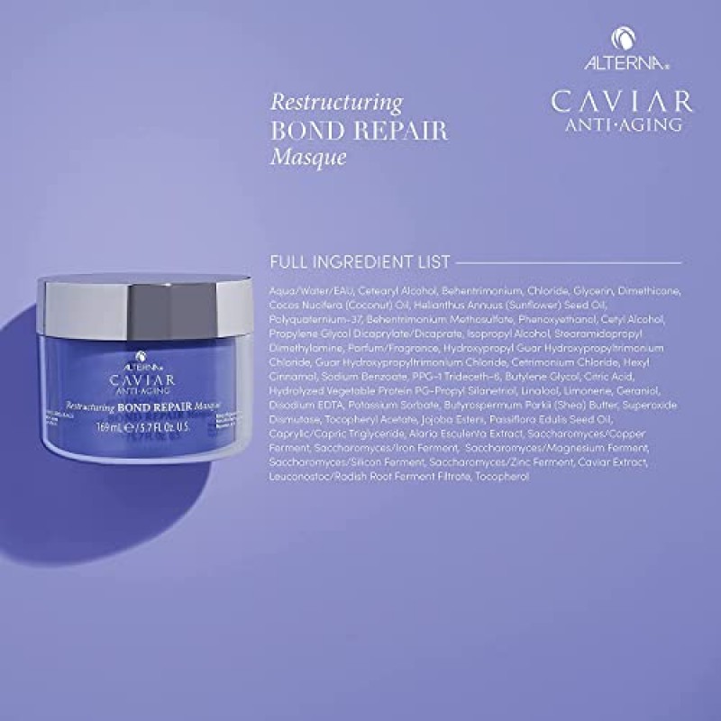 Alterna Haircare Caviar 안티 에이징 구조 조정 본드 리페어 마스크, 2개