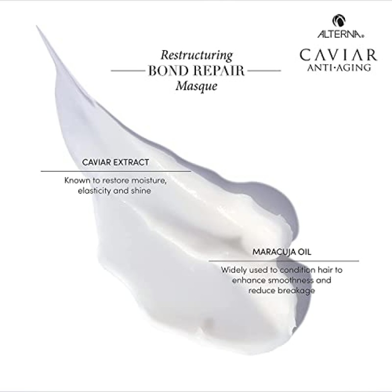 Alterna Haircare Caviar 안티 에이징 구조 조정 본드 리페어 마스크, 2개