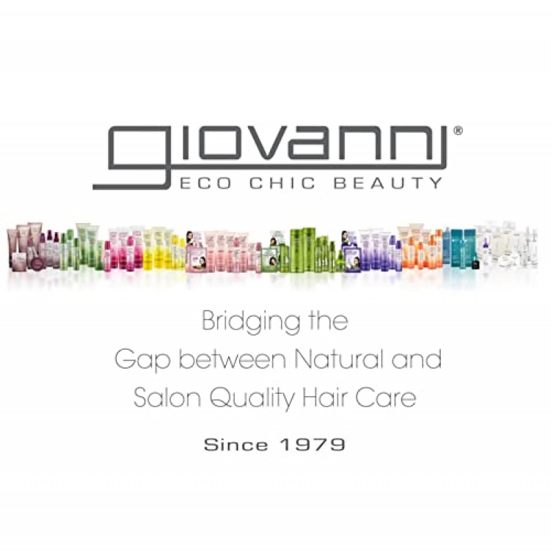 GIOVANNI ECO CHIC 50:50 밸런스드 하이드레이팅-진정 컨디셔너 - 과잉 처리된 모발 pH 균형 유지, 라우릴 및 라우레스, 황산염 없음, 파라벤 없음, 색상 안전 - 128온스