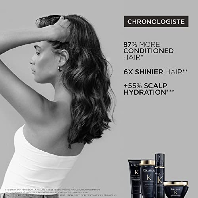 KERASTASE Chronologiste Thermique Régénérant 헤어 세럼 | 열보호제 | 파손 방지, 곱슬거림 방지 및 습기 방지 | 아르간 오일 함유 | 건조하고 가늘고 부서지기 쉬운 모발용 | 5.1 플로리다 오즈