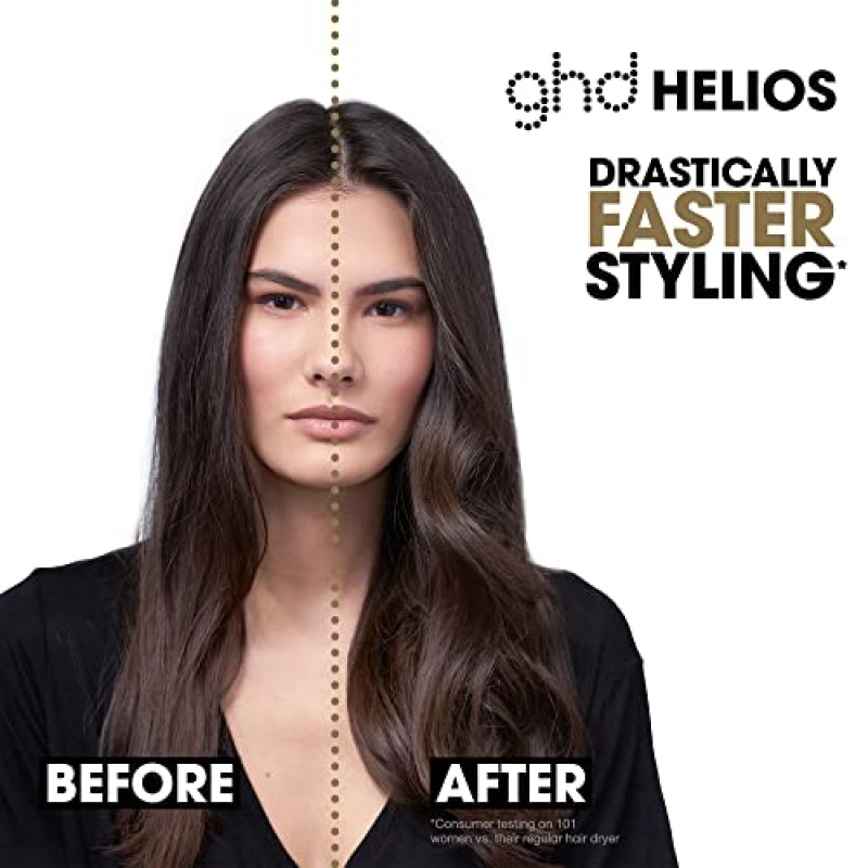 ghd Helios 헤어 드라이어 ― 1875w 전문 블로우 드라이어, 긴 수명 + 미용실에서 사용하기에 적합한 브러시리스 모터 경량 헤어 드라이어