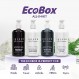 Terra Pure A 인퓨즈 라벤더 민트 10.14온스 20피스 EcoBox 올인 키트 300ml 병 - 샴푸 6개, 컨디셔너 4개, 바디워시 6개, 로션 4개.