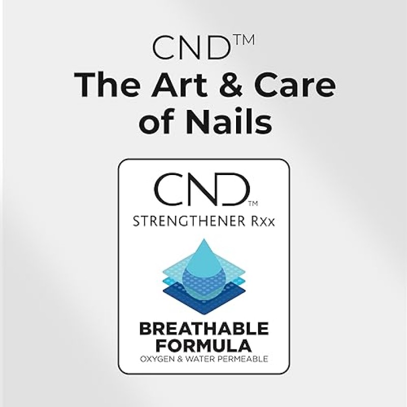 CND™ 강화제 RXx, 더 튼튼하고 강한 손톱을 위한 손톱 강화제 및 얇은 손톱 보호, 0.5 Fl Oz(1팩)