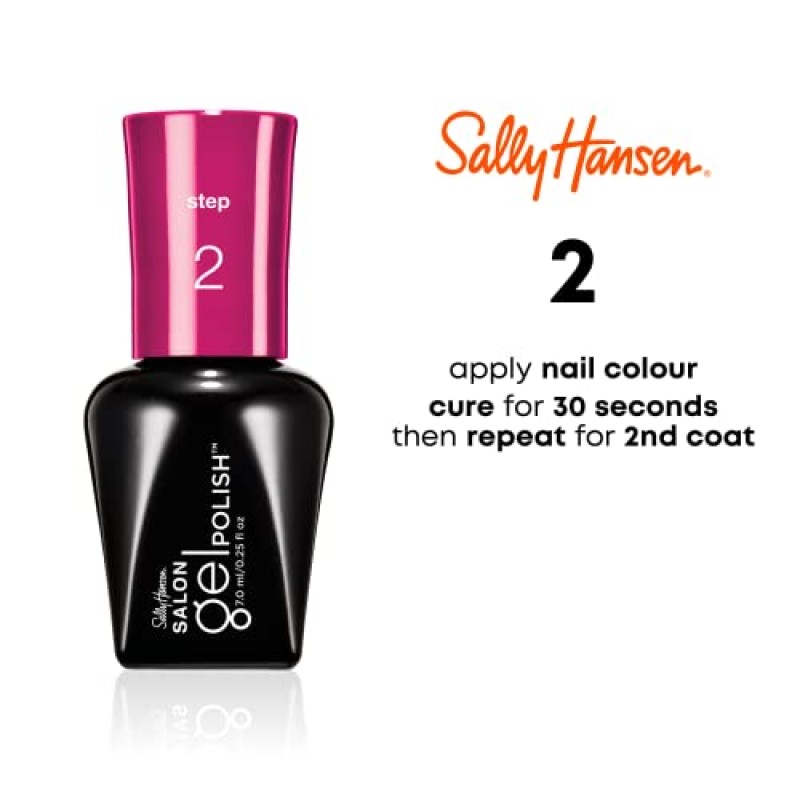 Sally Hansen 살롱 젤 폴리쉬 네일 래커, Purplexed, 0.14 Fl Oz