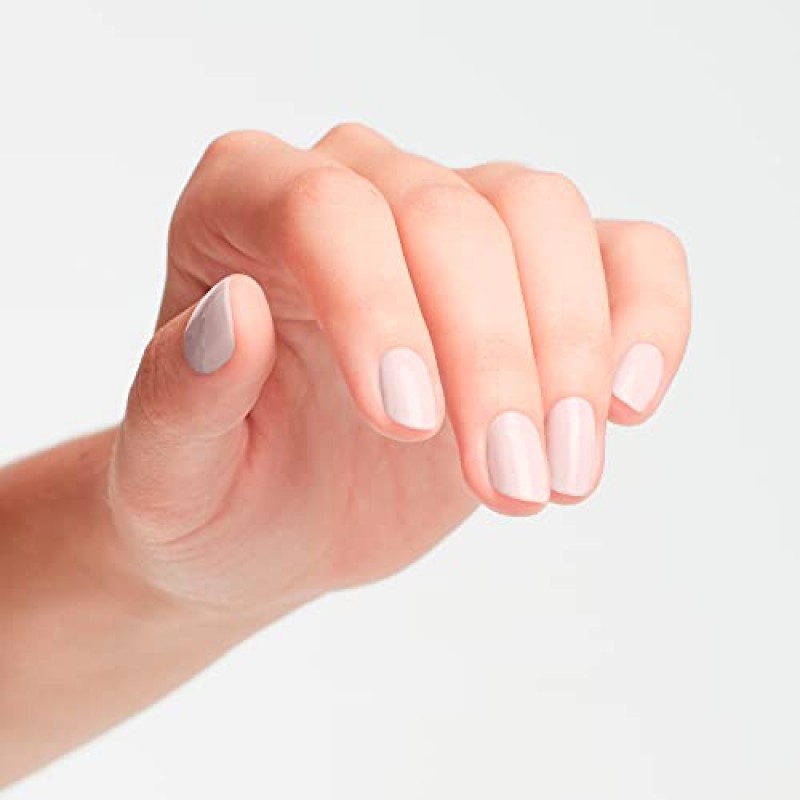 OPI 네일 래커, 불투명 크림 마감 누드 매니큐어, 최대 7일 지속, 칩 방지 및 빠른 건조, 3 Barbie 한정판 컬렉션, Bon Voyage to Reality!, 0.5 fl oz