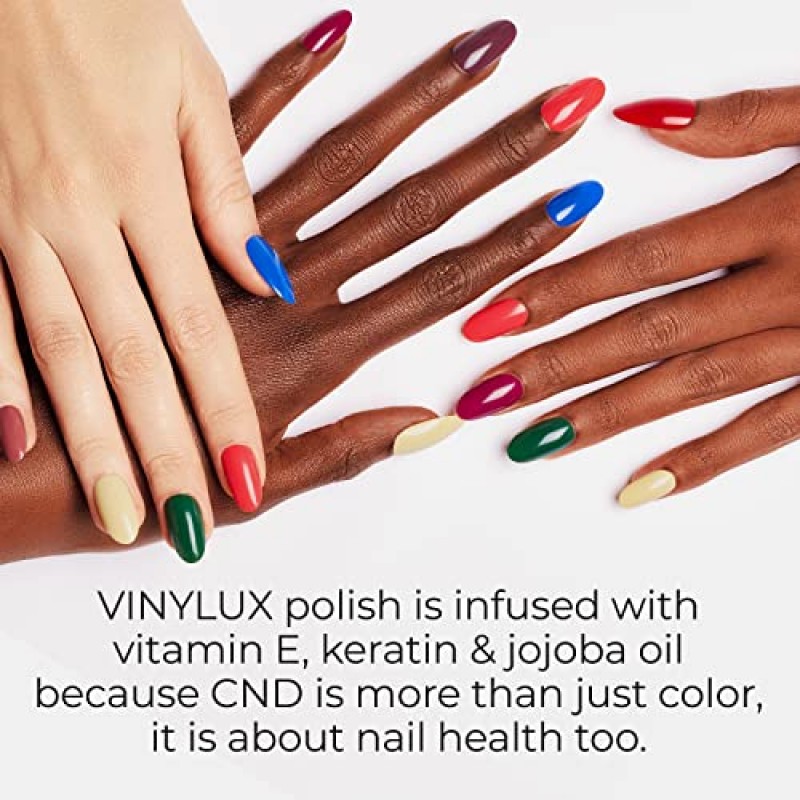 CND Vinylux 롱웨어 코럴 매니큐어, 젤 같은 광택 및 칩 방지 색상, 0.5 Fl Oz