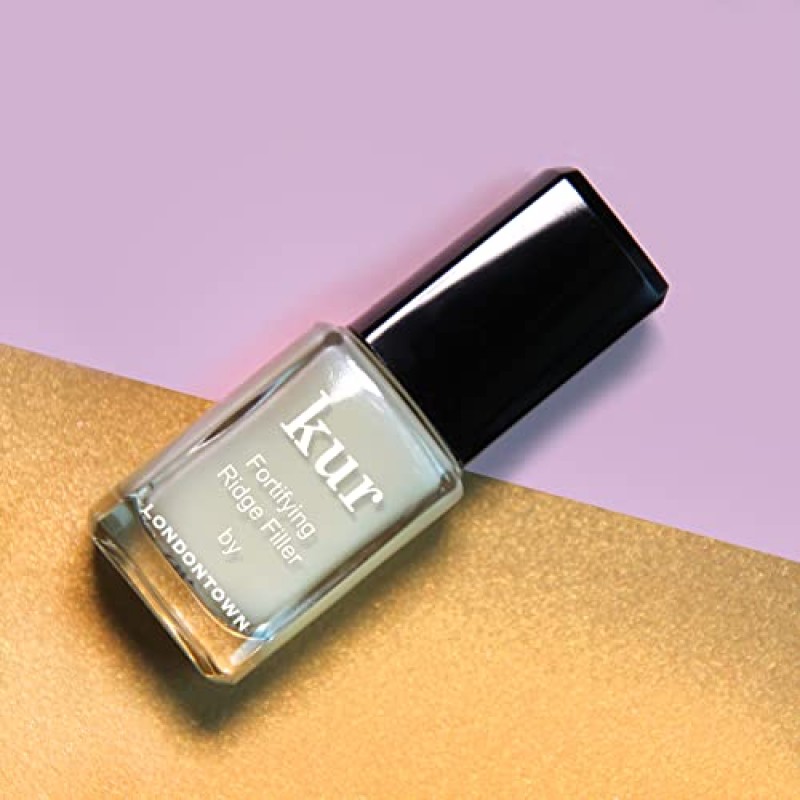 LONDONTOWN Kur Fortifying Ridge Filler, 셀프 레벨링 베이스, 비건, 동물 실험 없음, 파라벤 무첨가, 투명, 0.4 Fl Oz