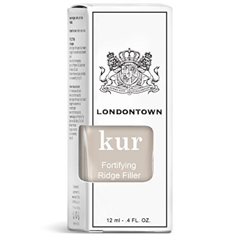 LONDONTOWN Kur Fortifying Ridge Filler, 셀프 레벨링 베이스, 비건, 동물 실험 없음, 파라벤 무첨가, 투명, 0.4 Fl Oz