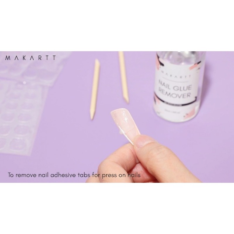아크릴 네일용 Makartt 네일 접착제 리무버 네일 프레스, 50ML 디본더, 네일 팁 아세톤이 없는 가짜 네일 접착 리무버, 젤 매니큐어를 제거할 수 없음